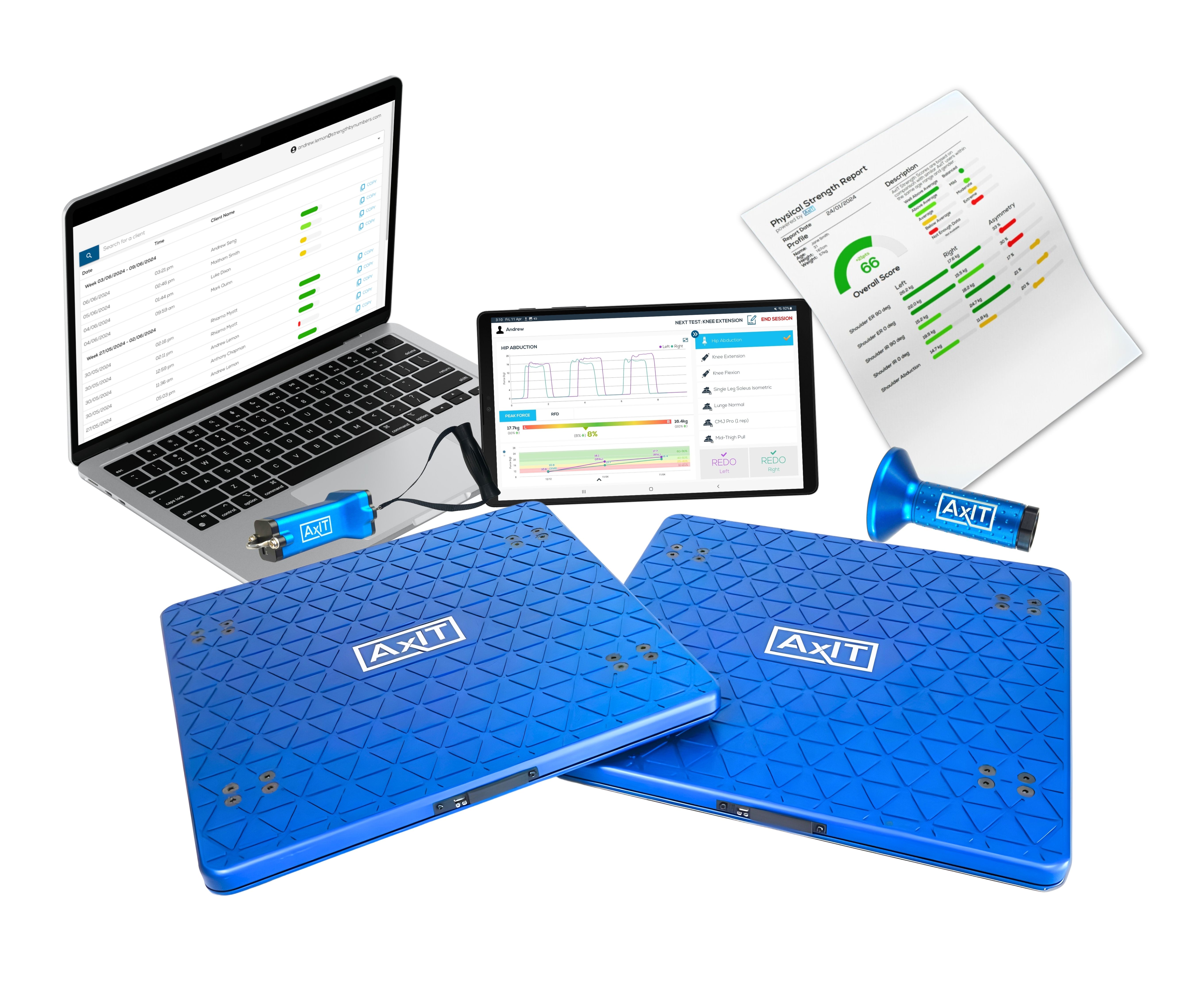 AXIT System Smart Force Plate and Dynamometers